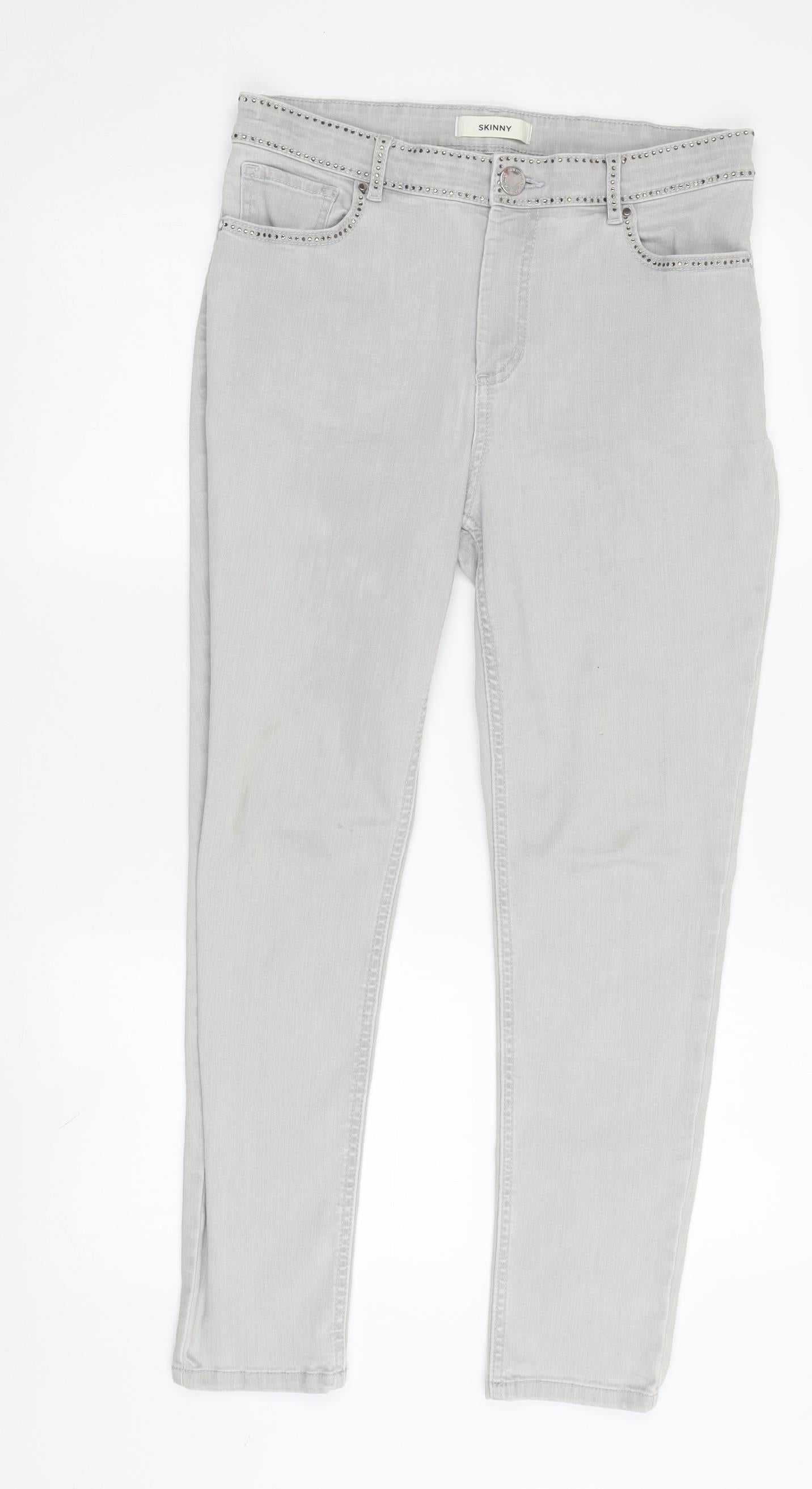 Womens UK Size 12 Marks and Spencer  Skinny Grey Jeans