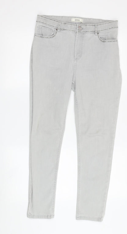 Womens UK Size 12 Marks and Spencer  Skinny Grey Jeans