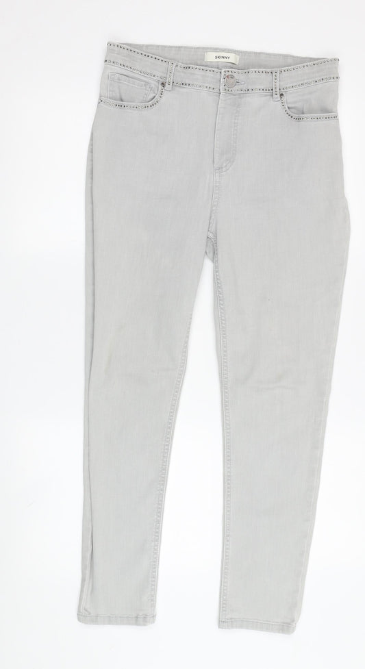 Womens UK Size 12 Marks and Spencer  Skinny Grey Jeans