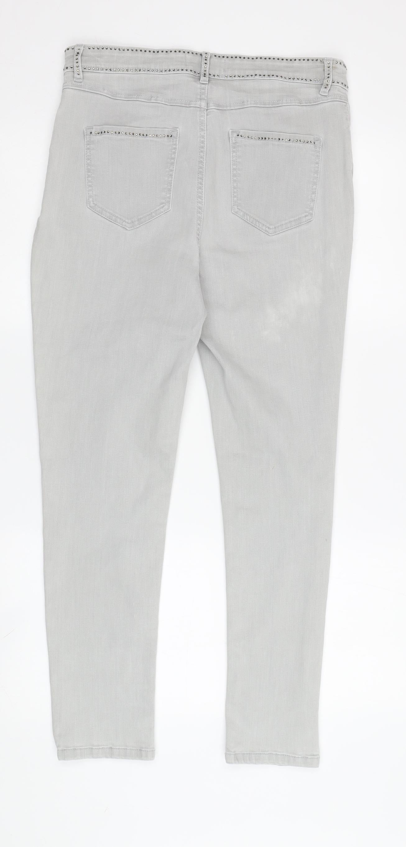 Womens UK Size 12 Marks and Spencer  Skinny Grey Jeans