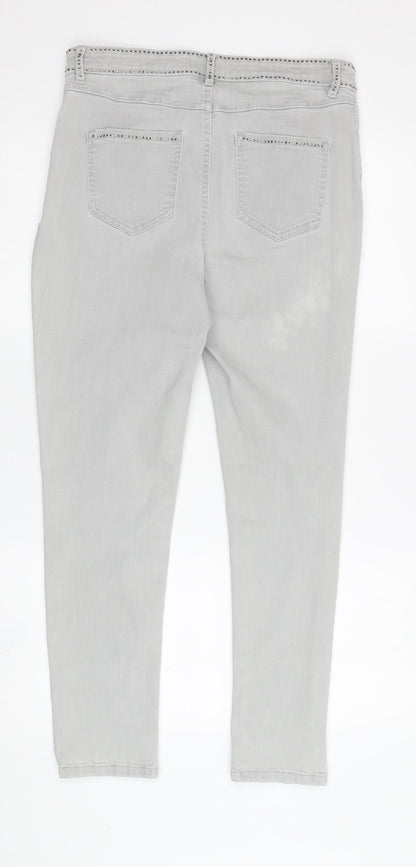 Womens UK Size 12 Marks and Spencer  Skinny Grey Jeans