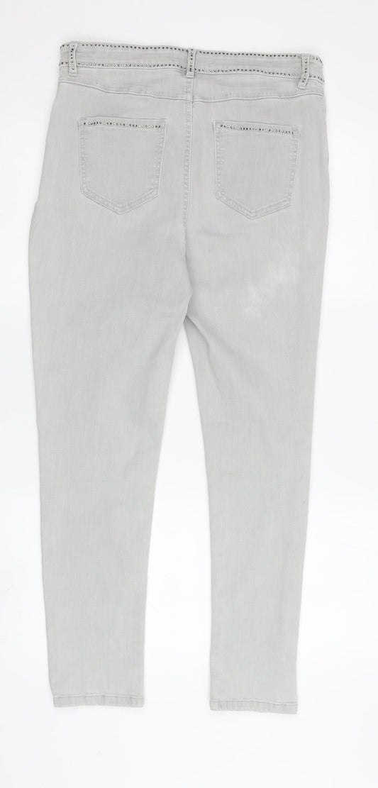 Womens UK Size 12 Marks and Spencer  Skinny Grey Jeans