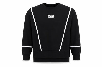 Unisex Adults UK Size S NASA Black Pullover Sweatshirt