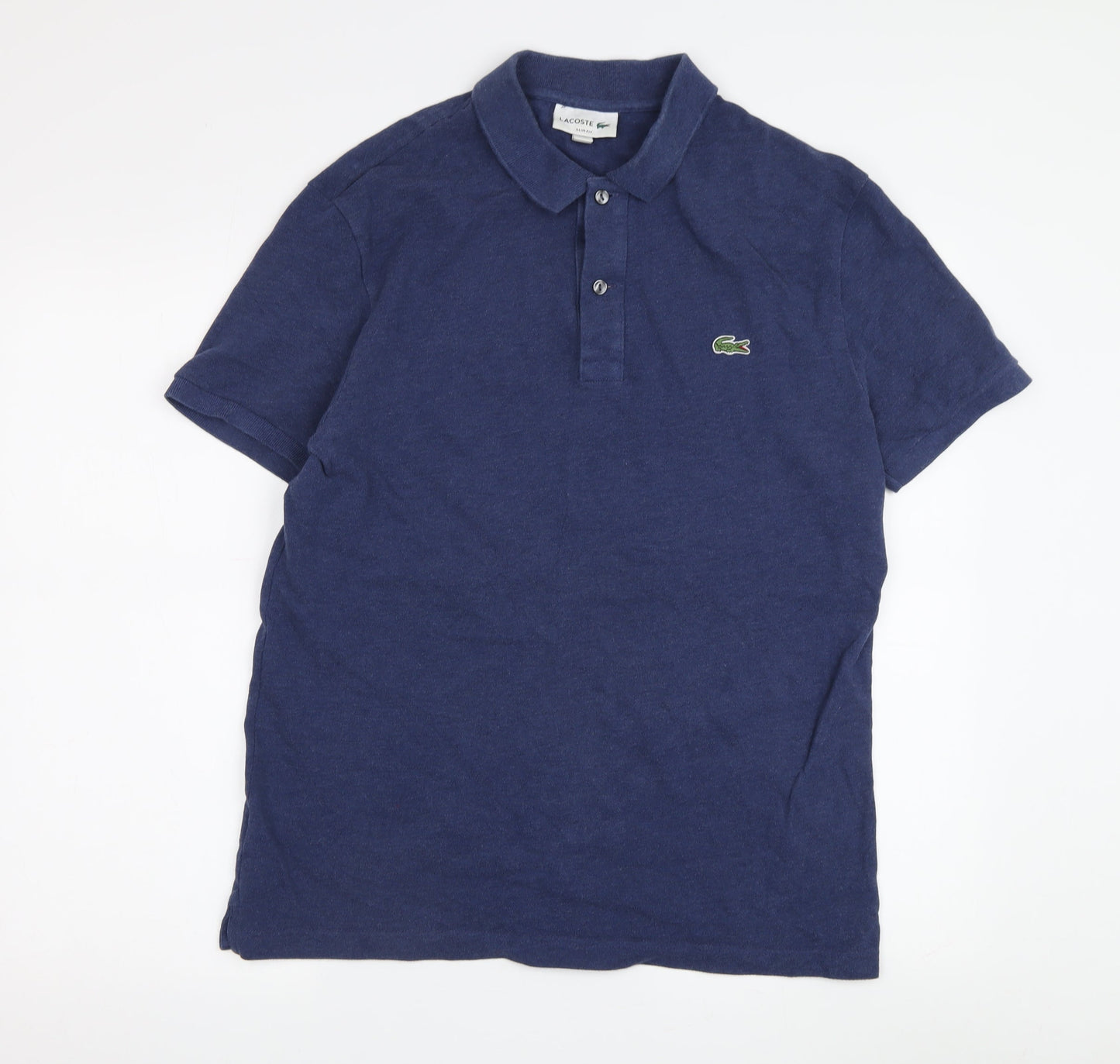 Lacoste Men's Blue Slim Fit Polo Shirt L
