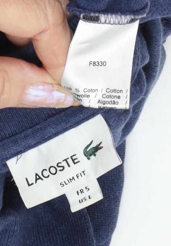Lacoste Men's Blue Slim Fit Polo Shirt L