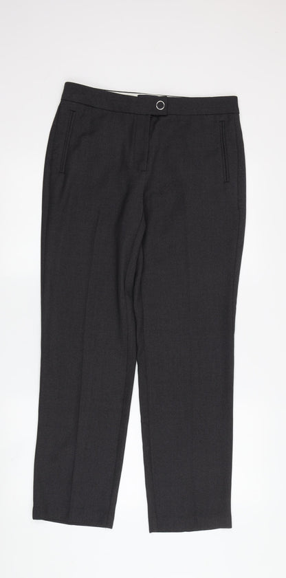 Womens UK Size 10 Marks and Spencer Regular Fit Dress Pants Black Trousers