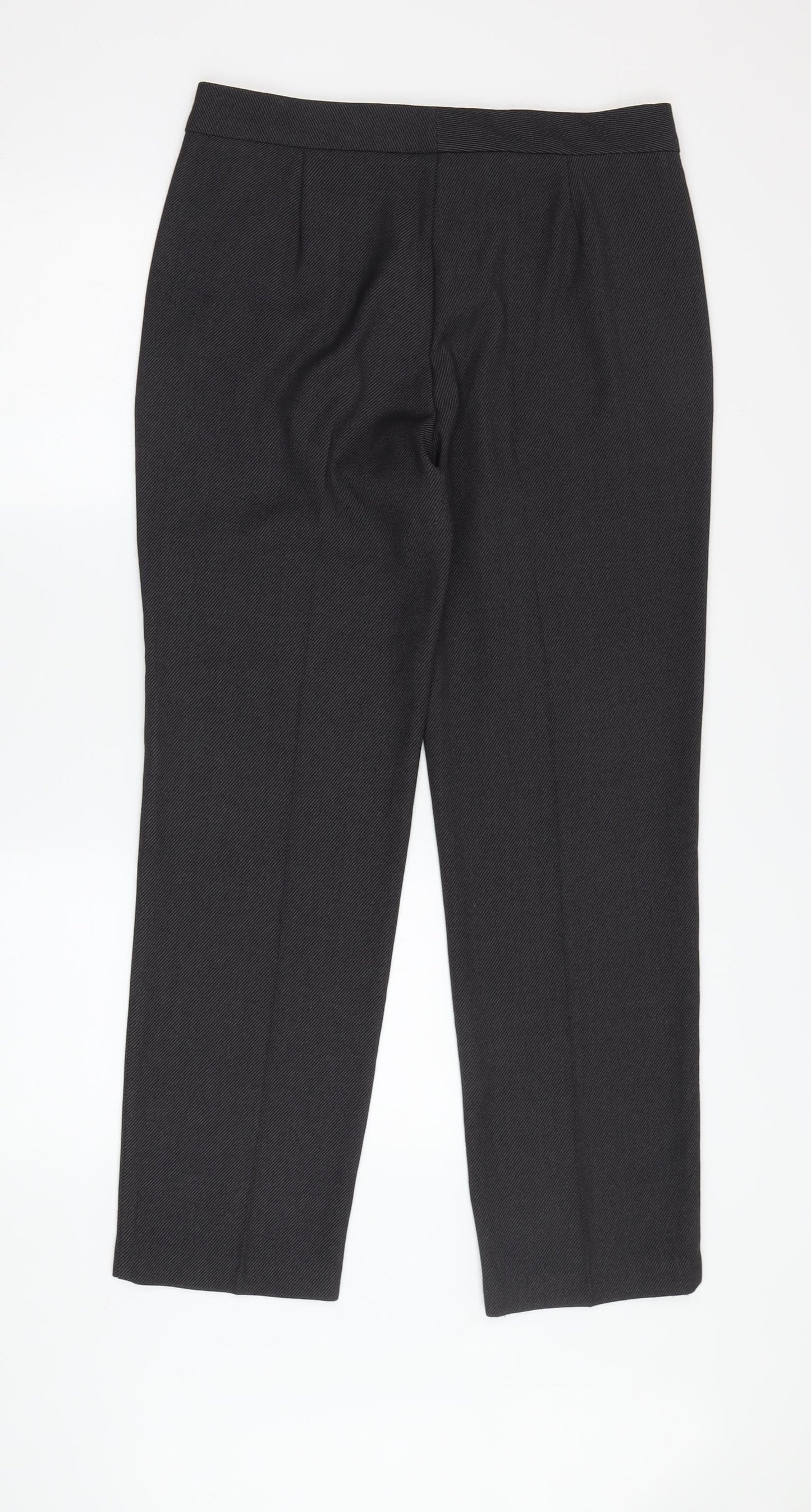 Womens UK Size 10 Marks and Spencer Regular Fit Dress Pants Black Trousers