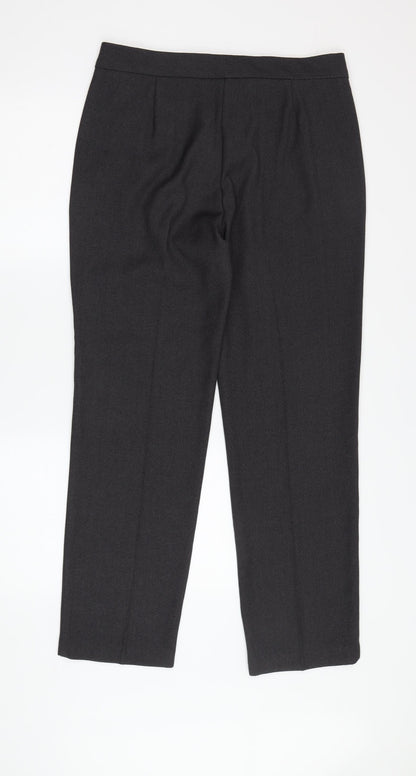 Womens UK Size 10 Marks and Spencer Regular Fit Dress Pants Black Trousers