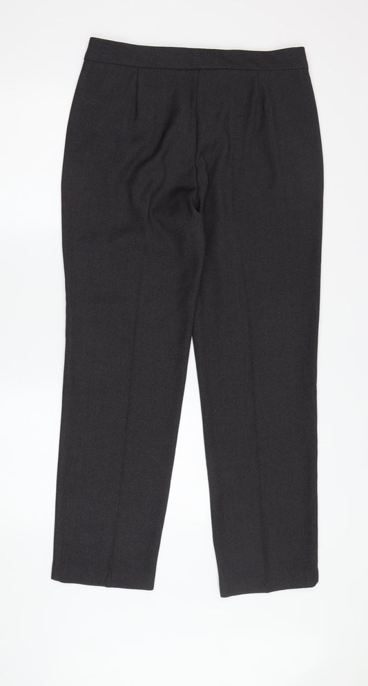 Womens UK Size 10 Marks and Spencer Regular Fit Dress Pants Black Trousers