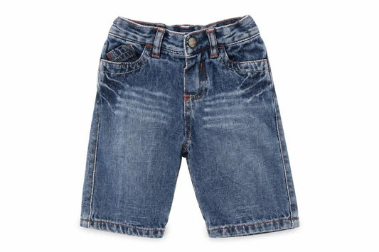 Mothercare Unisex Baby Denim Jeans 3-6 Months Elastic Waist Blue