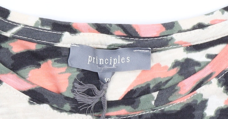 Womens UK Size 10 Principles Multicoloured  T-Shirt