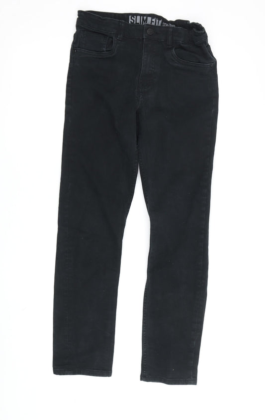 Teenss UK Size 12-13Y H&M Slim Fit Slim Black Jeans
