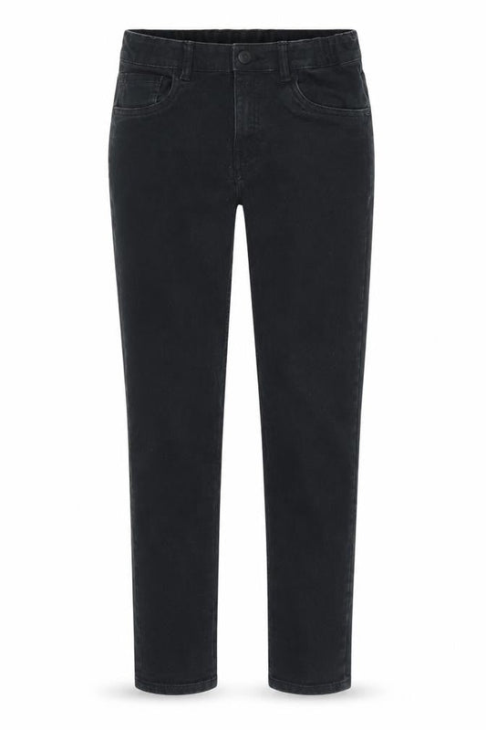 Front view of H&M Teens Black Slim Fit Stretch Jeans, size 12-13Y