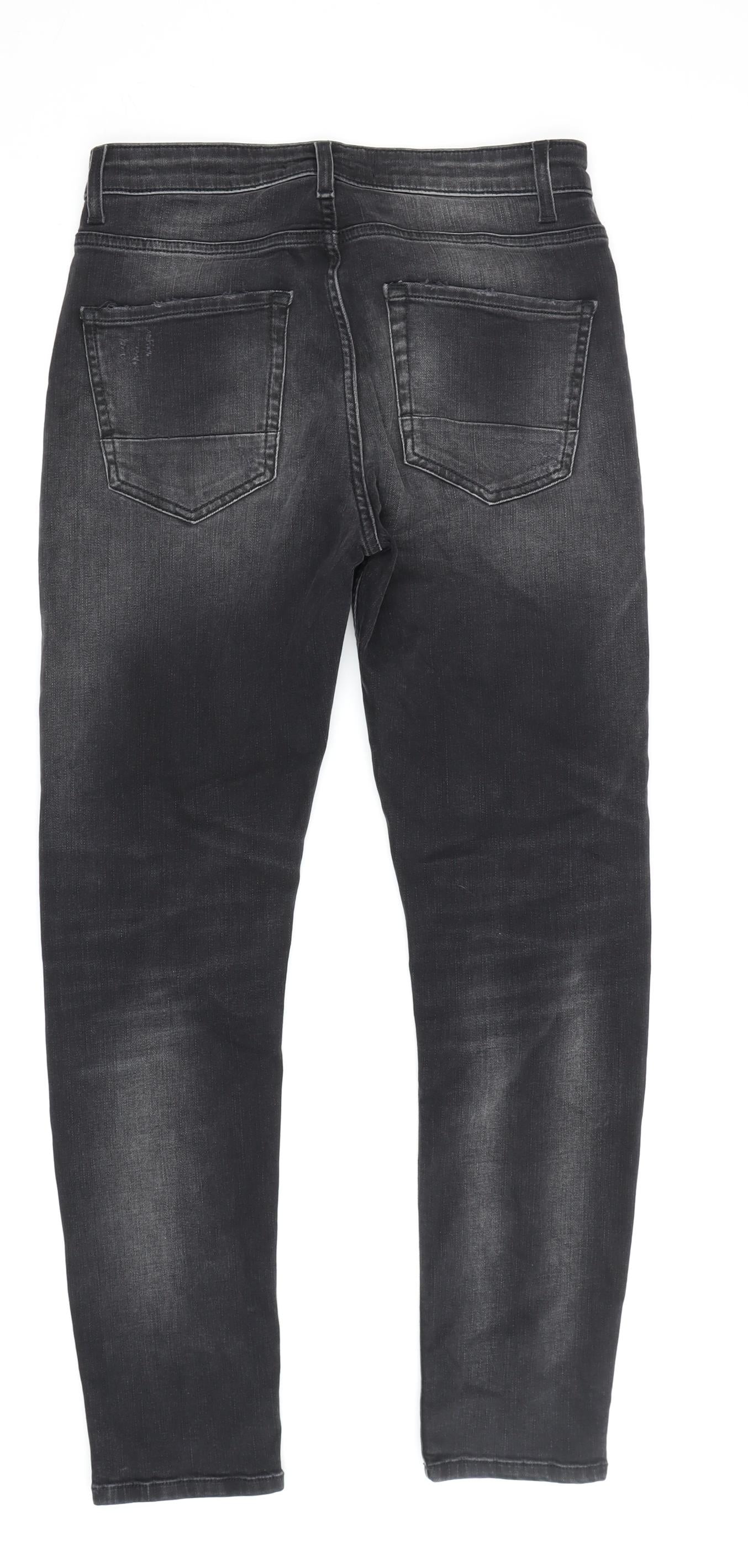 Next Men's Black Skinny Jeans Size 28S