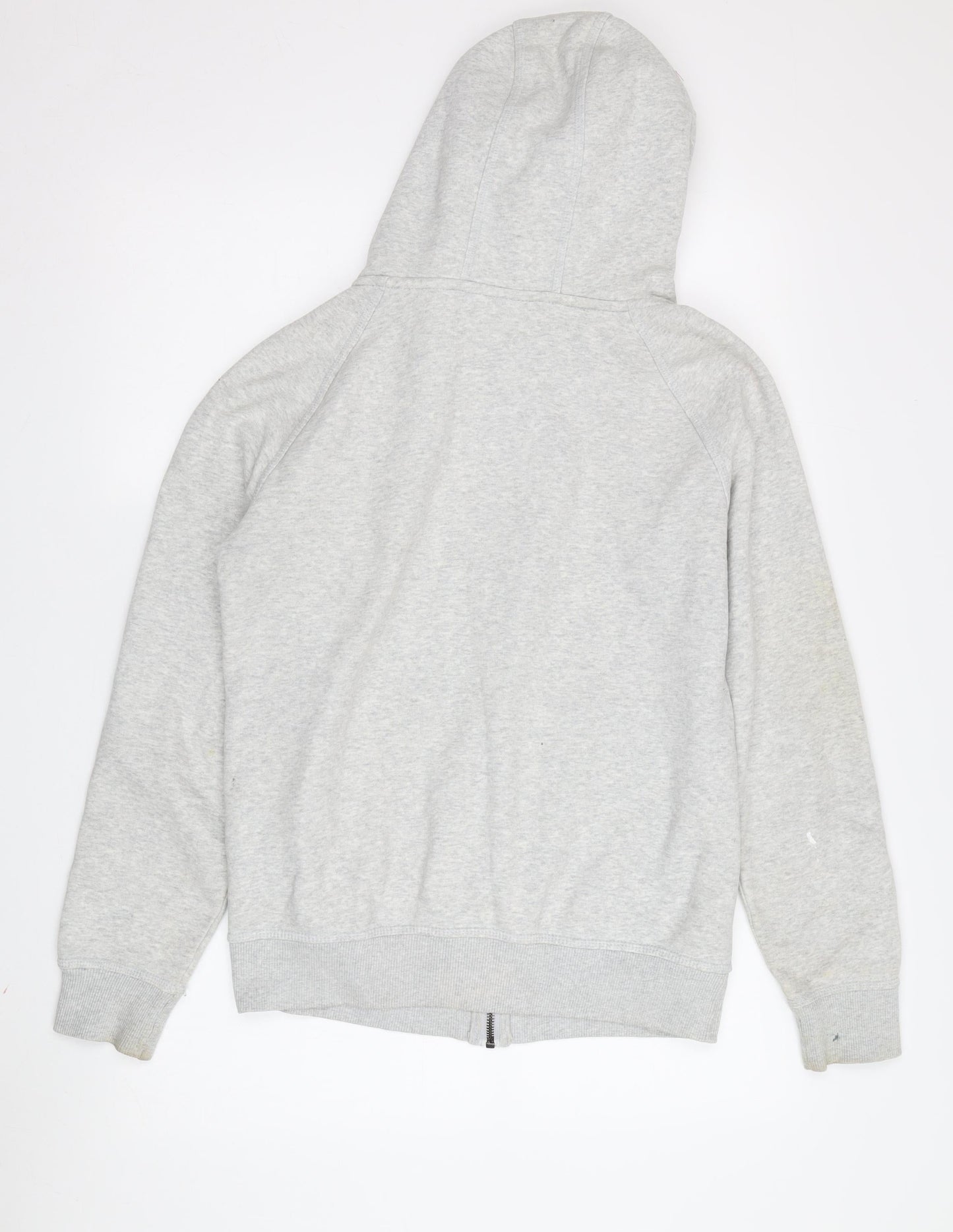 Adidas Grey Unisex Hoodie, Size 12, Full Zip, Casual