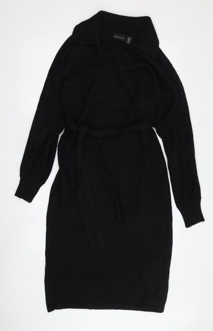 Adrienne Vittadini Women's Black Jumper Dress M