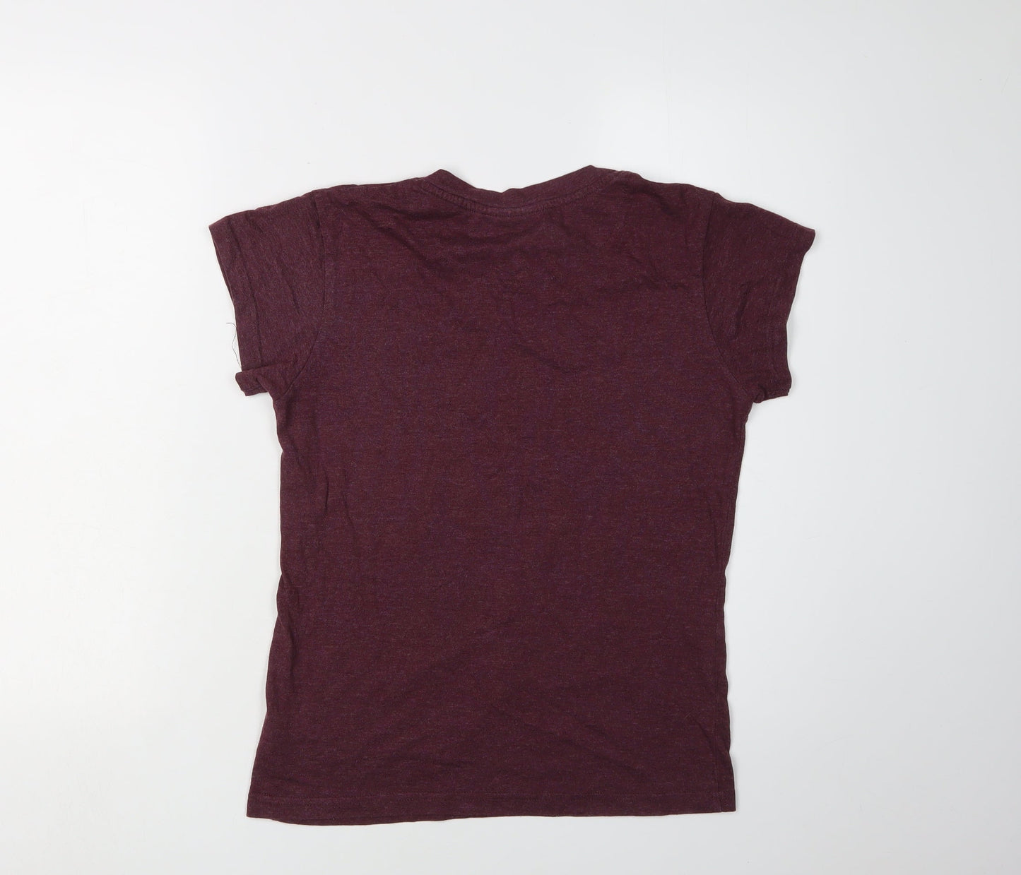 Womens UK Size S Harry Potter Red Basic T-Shirt