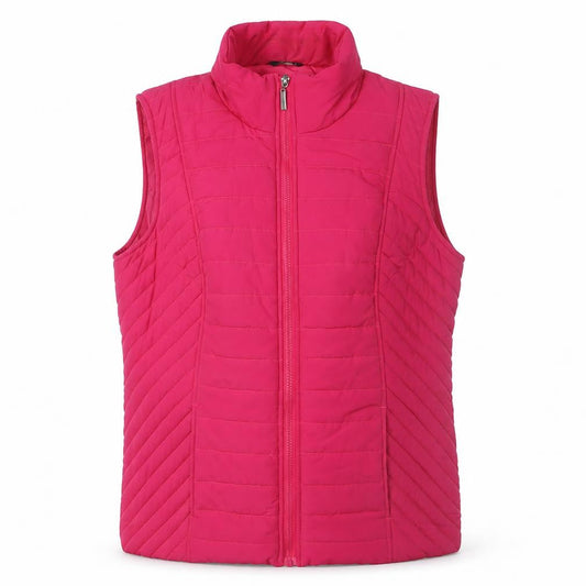 Womens UK Size 14 M&Co Pink Puffer Jacket