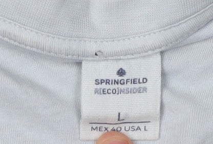 Springfield Men's Long Sleeve Black T-Shirt L