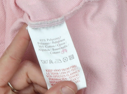 Umbro Men's Pink Polo Shirt L, Short Sleeve Casual