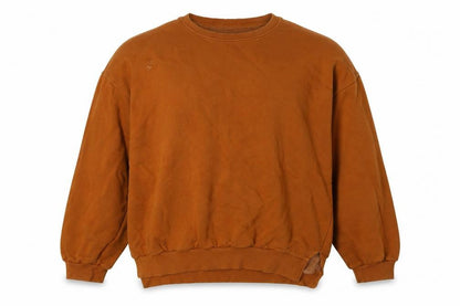 Unisex Adults UK Size M Pull&Bear Brown Pullover Sweatshirt
