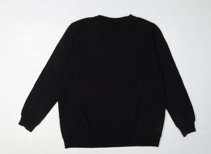 Allen Solly Black Unisex Sweatshirt XL Casual Pullover