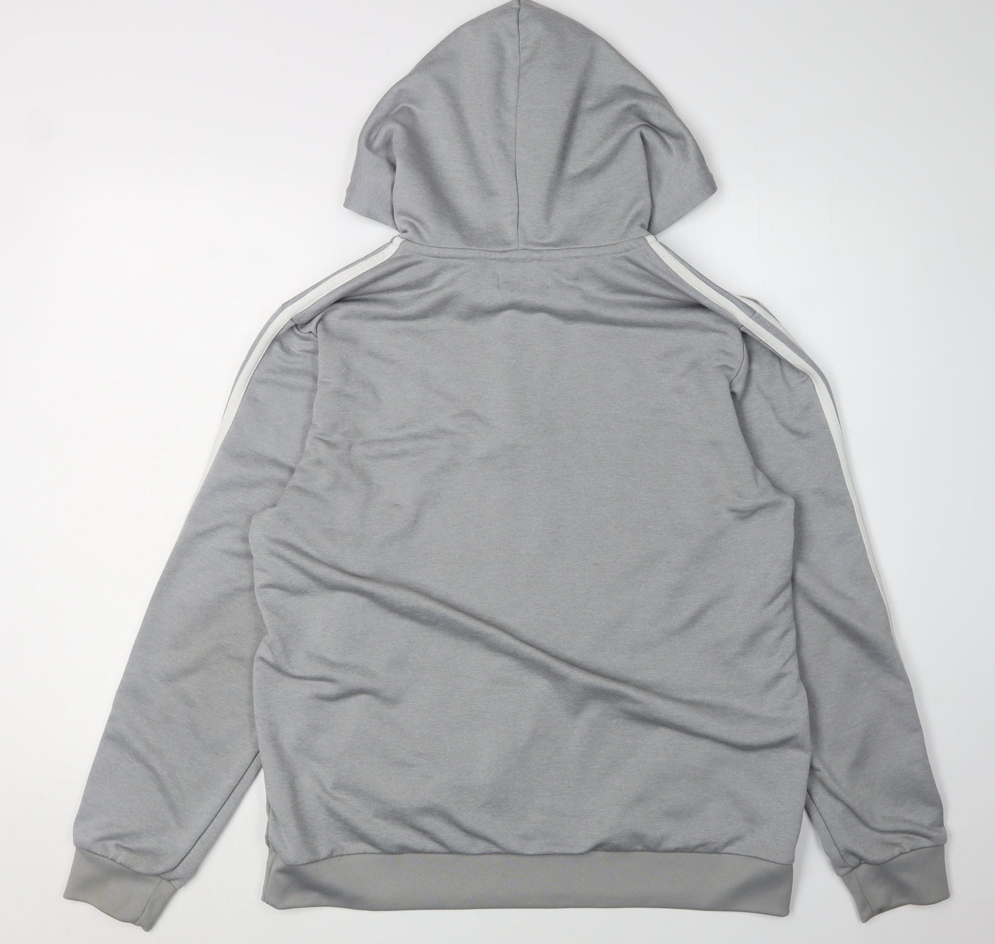 Adidas Grey 1/2 Zip Hoodie L Unisex Adults