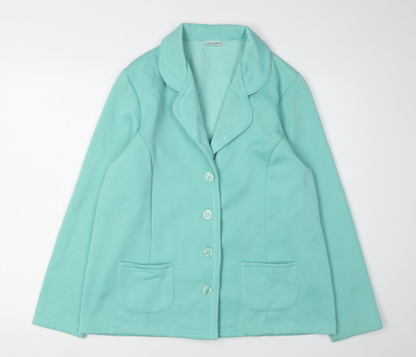 Damart Women's Green Shawl Blazer Size 14/16 Lined