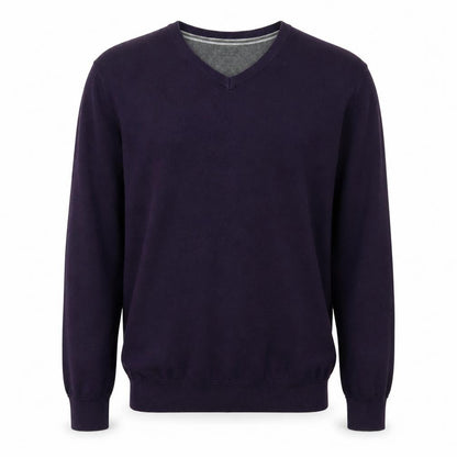 Mens UK Size L Debenhams Purple Pullover Jumper