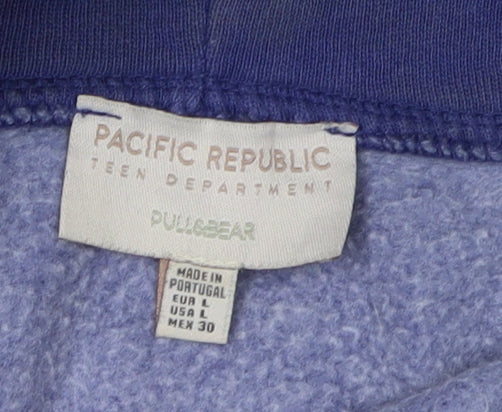 Teens UK Size 12 Pull&Bear Blue Pullover Hoodie