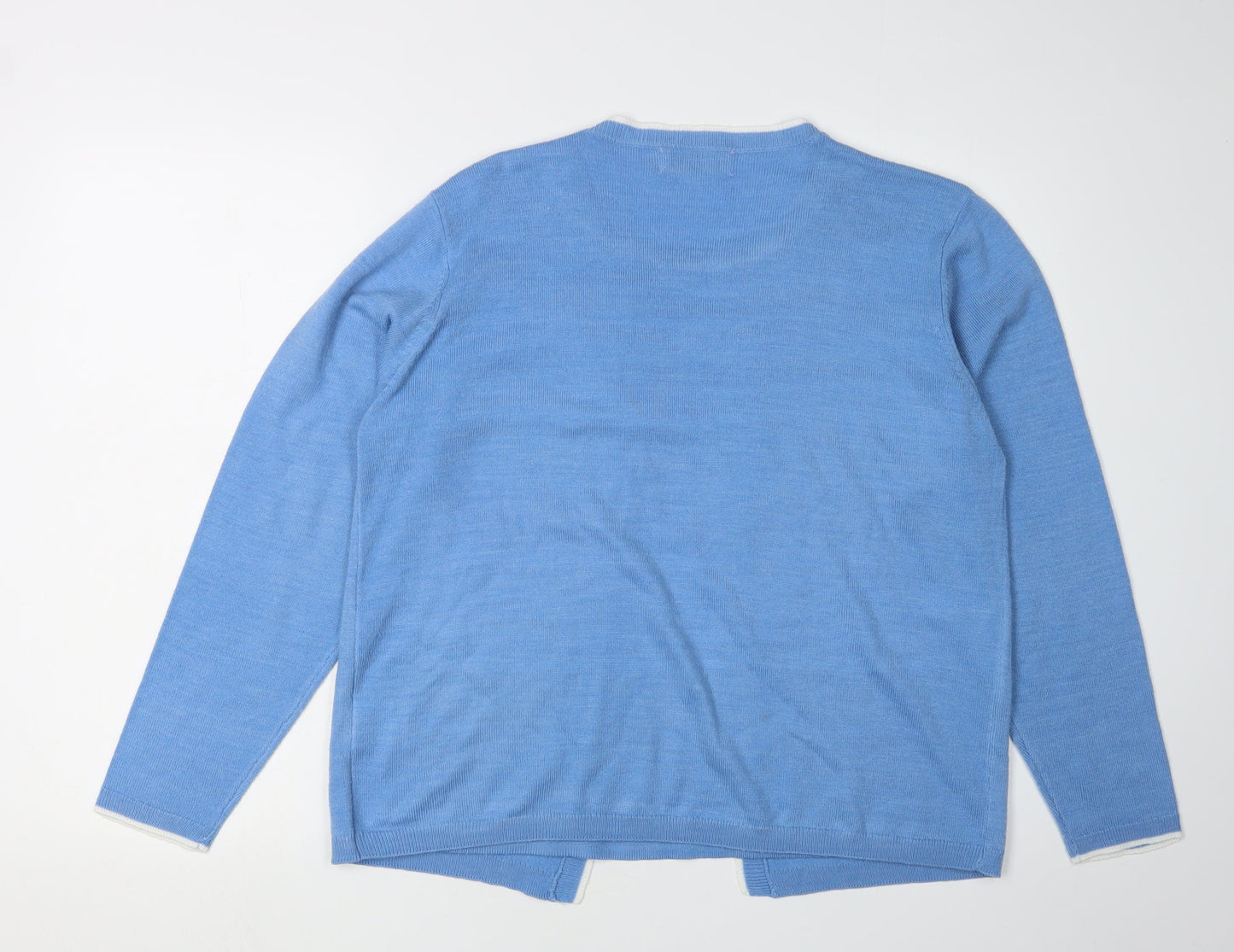 Honor Millburn Blue Women's Cardigan, M, Lightweight Knit