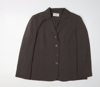 Eastex Women's Brown Blazer, Size 16, Business Workwear