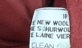 Womens UK Size 14 Eastex Red Pea Coat