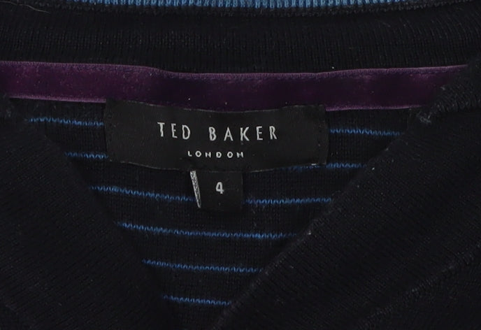 Ted Baker Men's Black Henley Jumper Size L