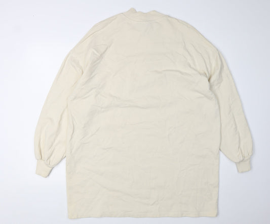 ASOS DESIGN Women's Ivory Graphic T-Shirt Dress, Size 8