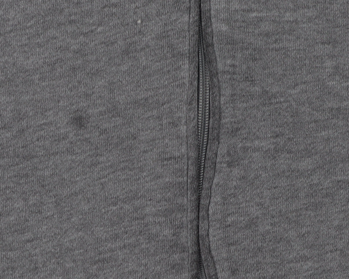 Hollister Women's Grey Full Zip Hoodie - L