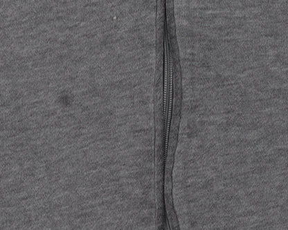 Hollister Women's Grey Full Zip Hoodie - L