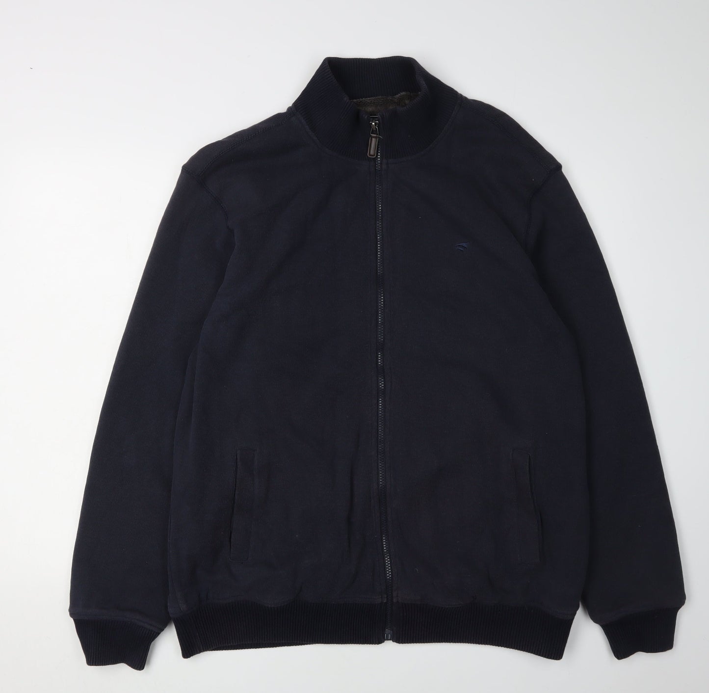 Mens UK Size XL Stone Bay Blue Full Zip Sweatshirt