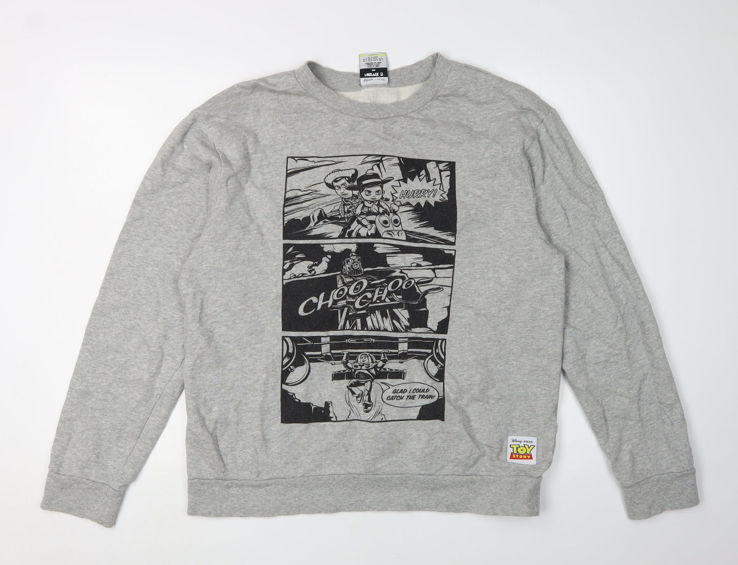 Forever 21 Men's Grey Toy Story Graphic Sweatshirt M