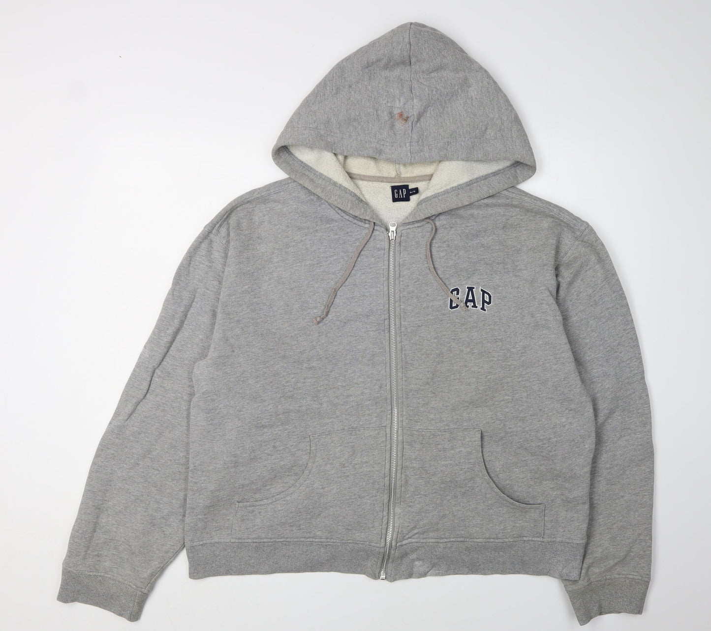 GAP Grey Full Zip Unisex Hoodie XL
