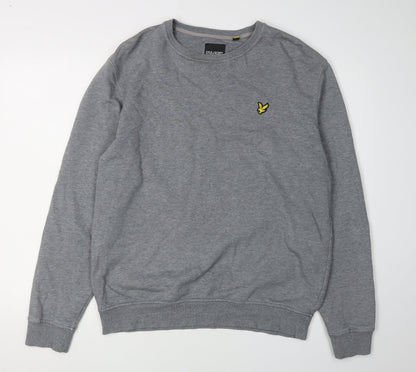 Mens UK Size L Lyle & Scott Grey Pullover Sweatshirt