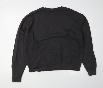 Womens UK Size 10 ASOS Design Black Pullover Sweatshirt