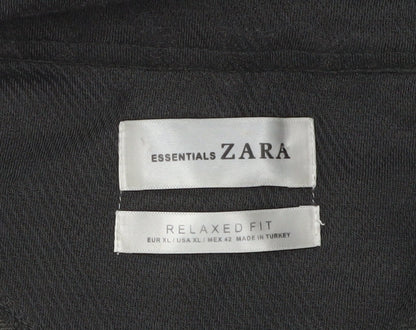 Zara Men's Black XL Pullover Sweatshirt