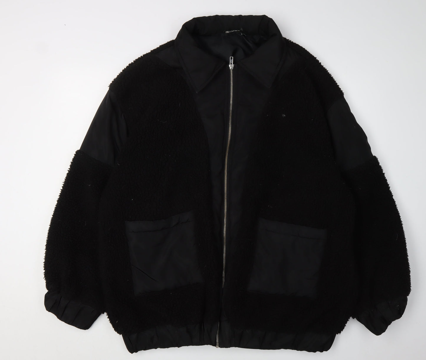 Womens UK Size 12 PRETTYLITTLETHING Black Basic Jacket