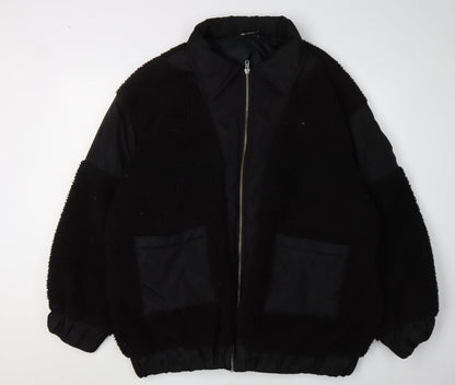 Womens UK Size 12 PRETTYLITTLETHING Black Basic Jacket