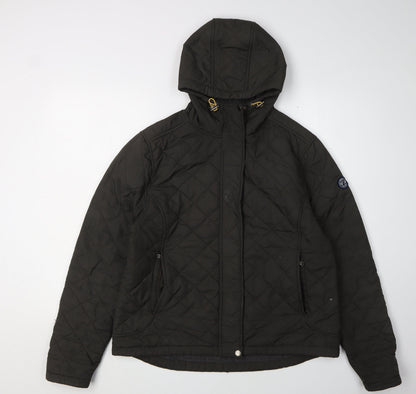 Womens UK Size 14 Tog Twenty Four Black Quilted Coat