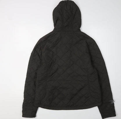 Womens UK Size 14 Tog Twenty Four Black Quilted Coat