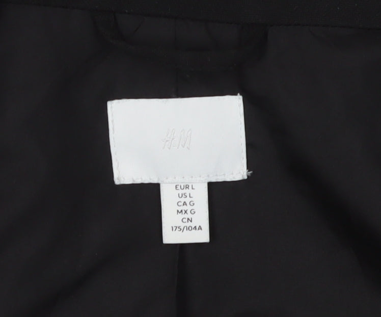 H&M Women's Black Regular Fit Blazer L
