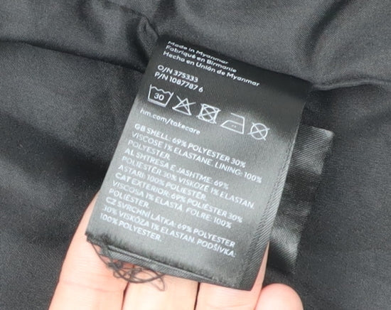 H&M Women's Black Regular Fit Blazer L