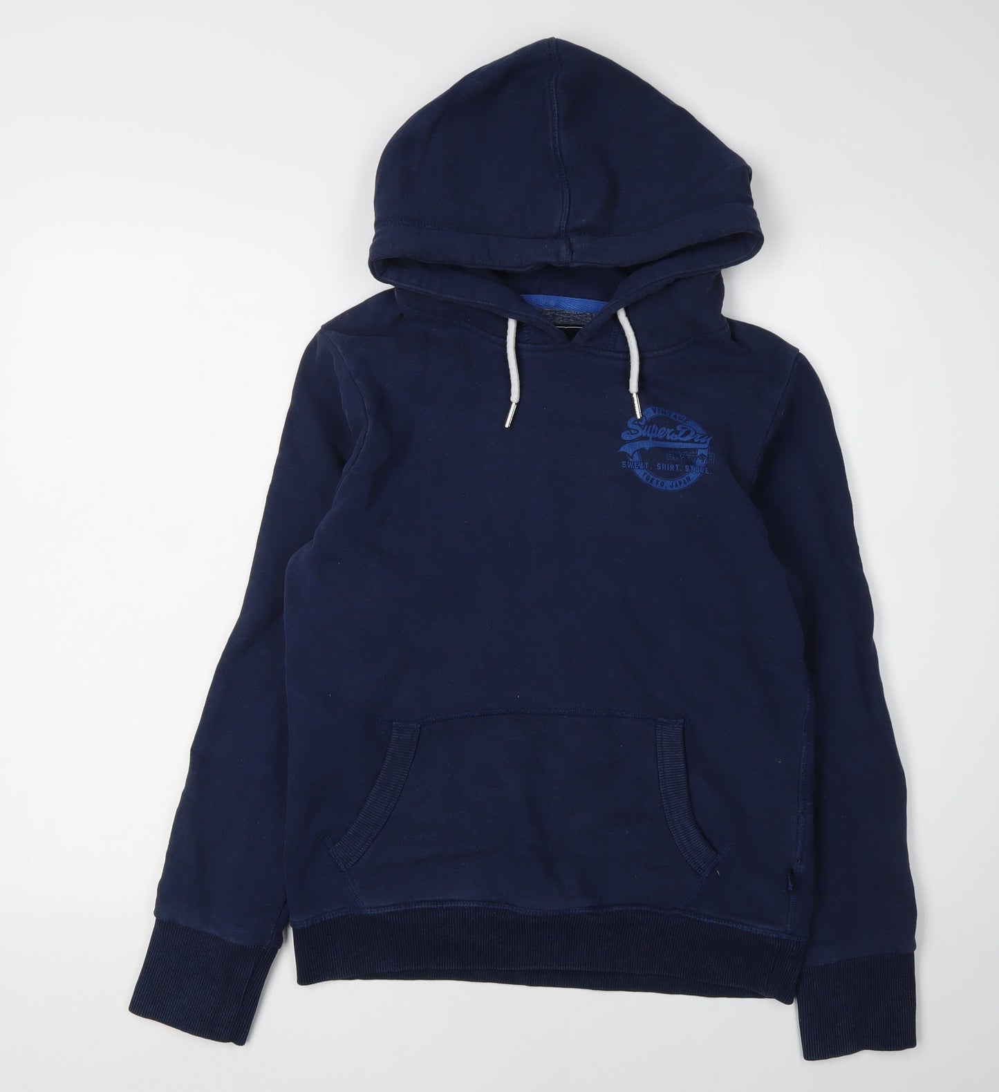 SuperDry Women's Blue Pullover Hoodie Size 12
